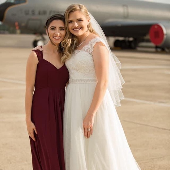 Bill Levkoff Style#1124 in Wine - Picture 3 of 6